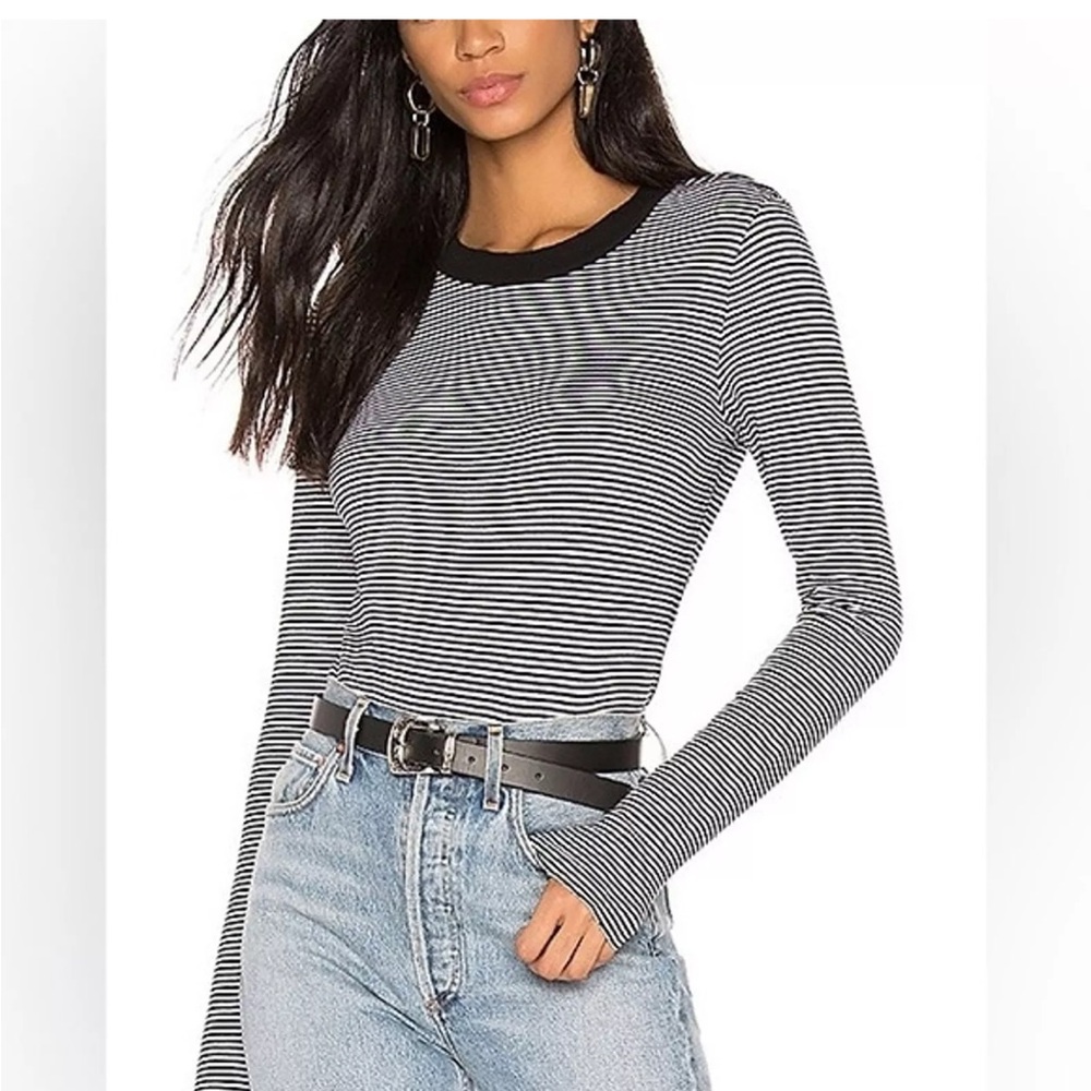 n:PHILANTHROPY Largo Long Sleeve in Black Stripe Revolve